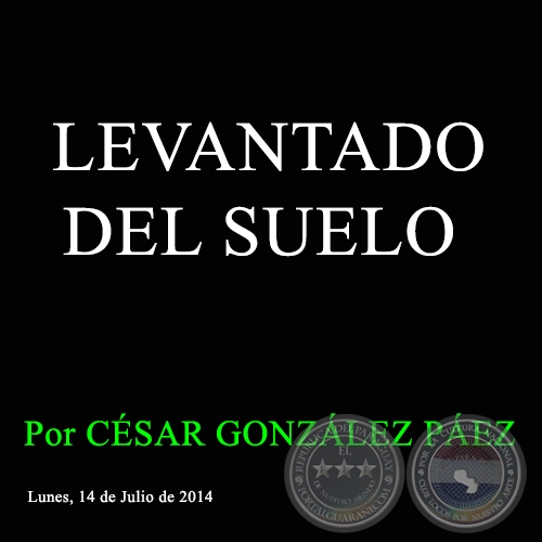 LEVANTADO DEL SUELO - Por CÉSAR GONZÁLEZ PÁEZ - Lunes, 14 de Julio de 2014